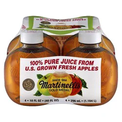 Martinelli's Apple Juice - 4pk/10 fl oz Bottles