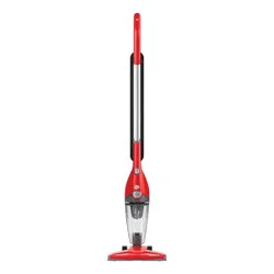 Dirt Devil SimpliStik Plus Corded Stick Vacuum: Lightweight, Bagless, Handheld Convertible, 10&quot; Cleaning Path, Red