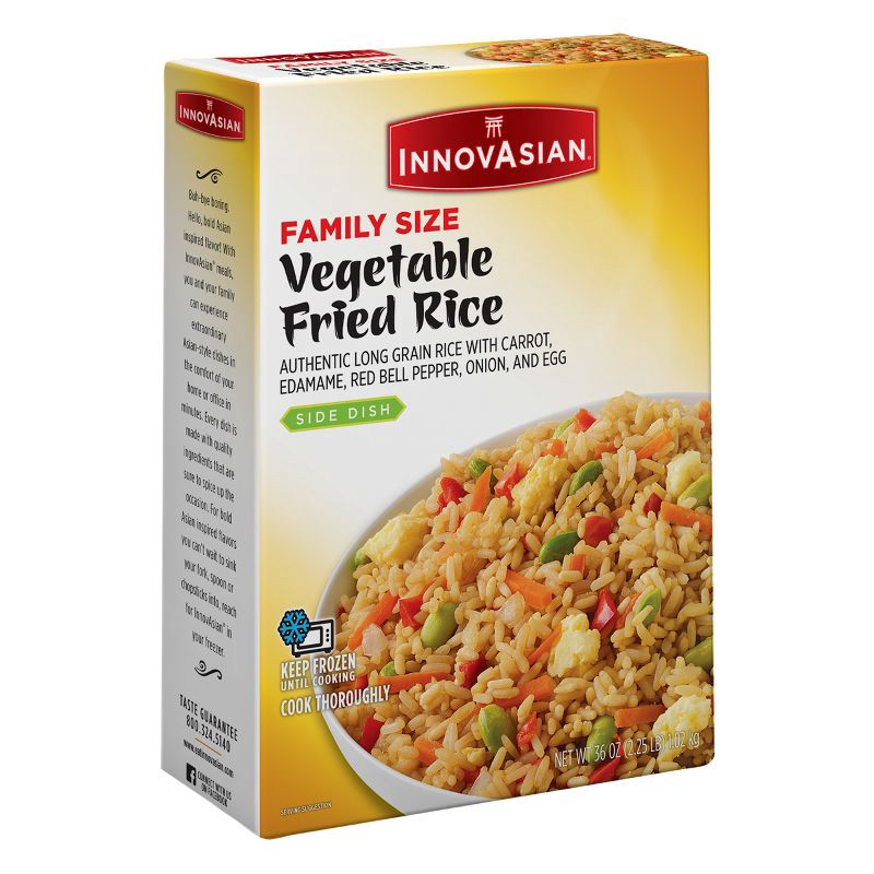 slide 2 of 6, InnovAsian Cuisine InnovAsian Frozen Family Size Vegetable Fried Rice - 36oz, 36 oz