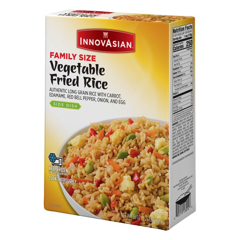 slide 3 of 6, InnovAsian Cuisine InnovAsian Frozen Family Size Vegetable Fried Rice - 36oz, 36 oz