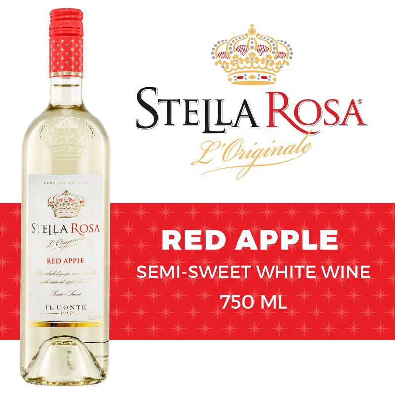 slide 2 of 14, Stella Rosa Red Apple White Wine - 750ml Bottle, 750 ml