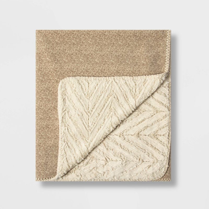 slide 1 of 3, Dog Blanket - Heather Fleece - Boots & Barkley™, 1 ct