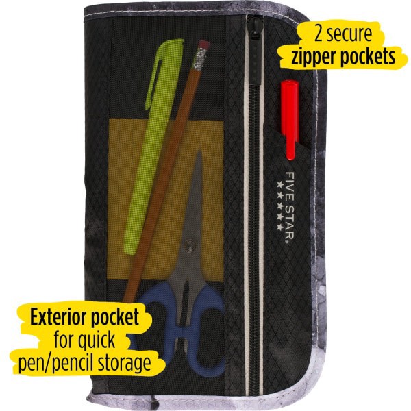 slide 6 of 9, Five Star Xpanz Zipper Pouch, 1 ct