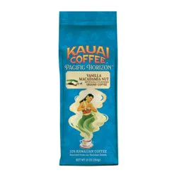 Kauai Coffee Vanilla Macadamia Nut Medium Roast Ground Coffee - 10oz