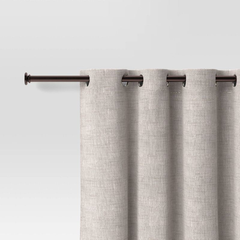 slide 3 of 3, 30"-52" Round Curtain Rod Oil Rubbed Bronze - Room Essentials™: Steel Tension Rod for Closets, 1 ct