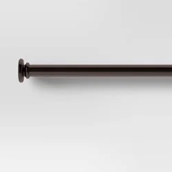 30"-52" Round Curtain Rod Oil Rubbed Bronze - Room Essentials™: Steel Tension Rod for Closets