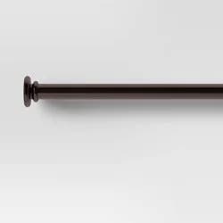 30"-52" Round Curtain Rod Oil Rubbed Bronze - Room Essentials™: Steel Tension Rod for Closets