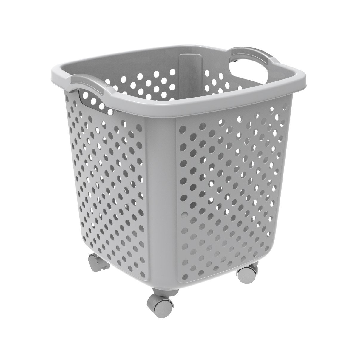 slide 1 of 1, Home Logic 1.75-Bu Rolling Laundry Basket, 1.75 bu