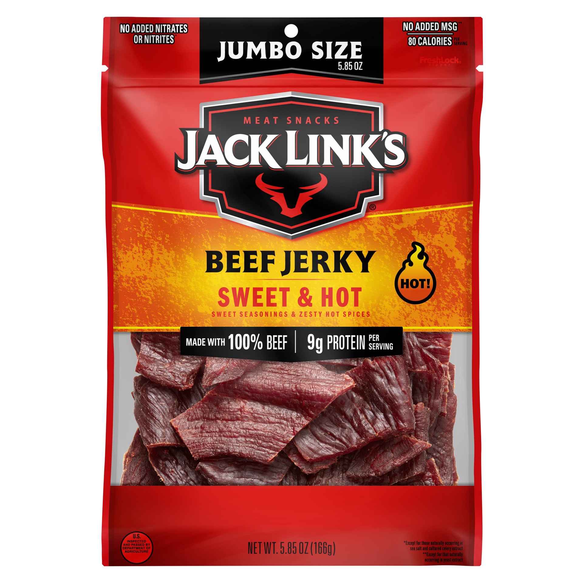 slide 1 of 3, Jack Link's Jack Links Sweet & Hot Beef Jerky - 5.85oz, 5.85 oz