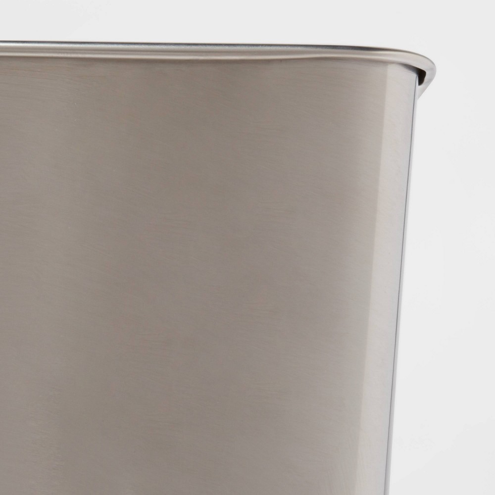 slide 4 of 4, Stainless Steel Bathroom Wastebasket - Made By Design, 1 ct