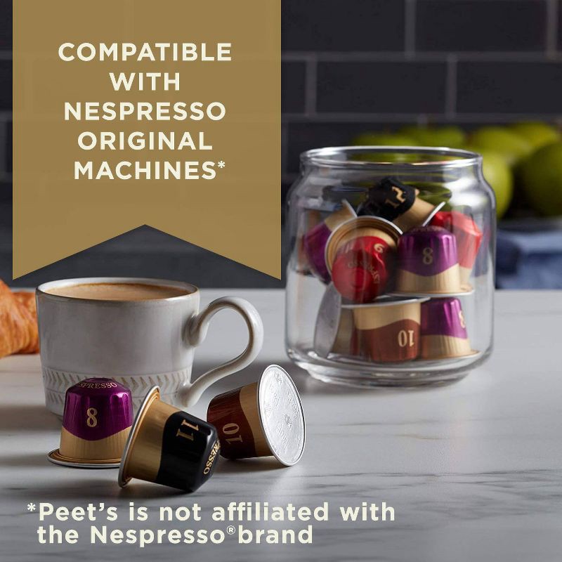 slide 4 of 8, Peet's Coffee Peet's Espresso Ristretto Dark Roast Aluminum Capsules - 10ct/1.87oz, 10 ct; 1.87 oz