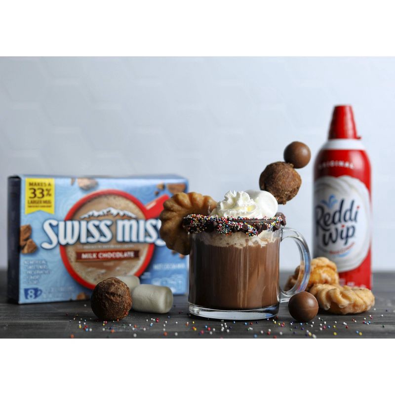 slide 9 of 12, Swiss Miss Milk Chocolate Hot Cocoa Mix - 8ct, 8 ct