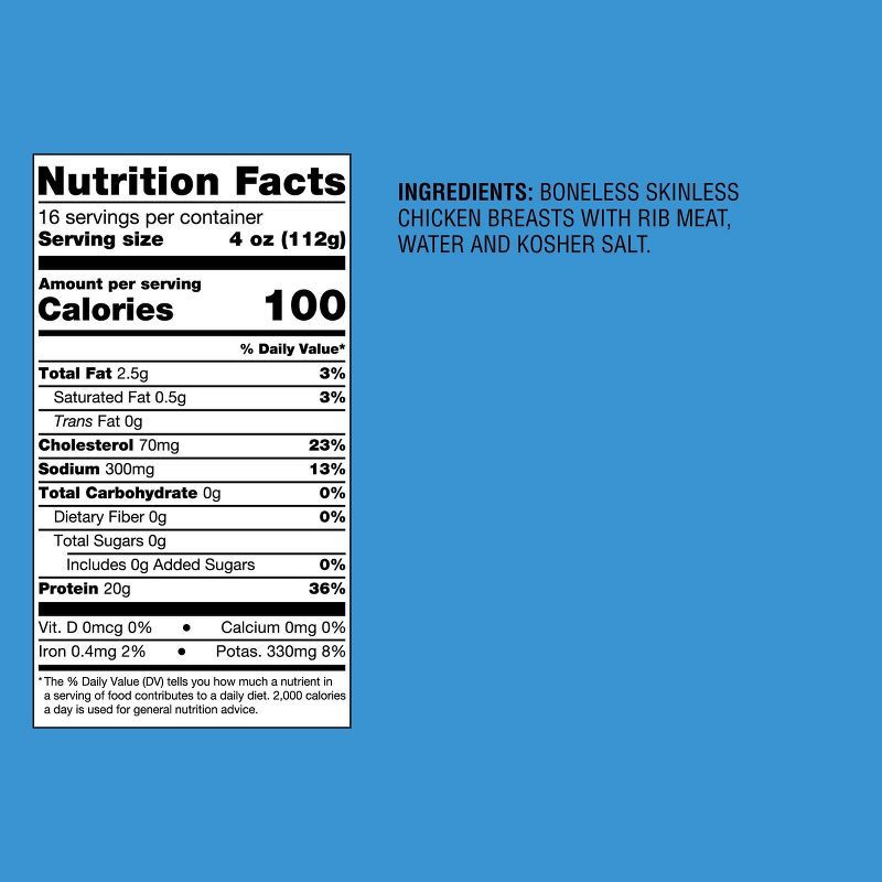 slide 4 of 4, All Natural Boneless & Skinless Chicken Breast - Frozen - 64oz - Good & Gather™, 64 oz