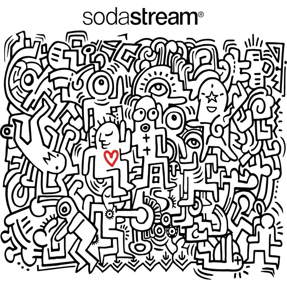 slide 3 of 5, SodaStream Carbonating Bottle - Doodle, 1 liter