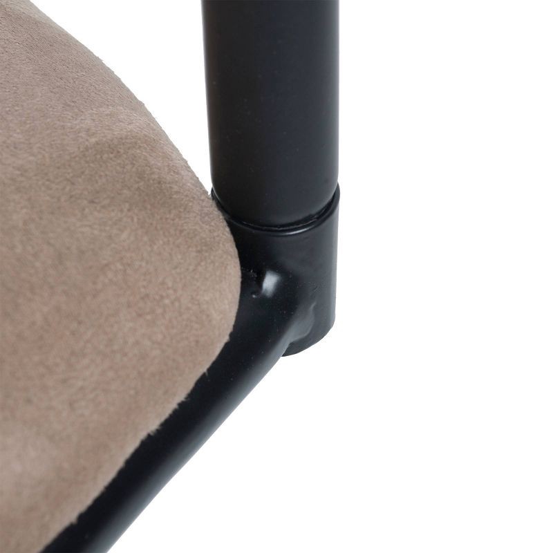 slide 3 of 8, Robinson Adjustable Counter Height Barstool Dark Bronze - Holli Furniture: Swivel Seat, Metal Frame, Footrest, 1 ct