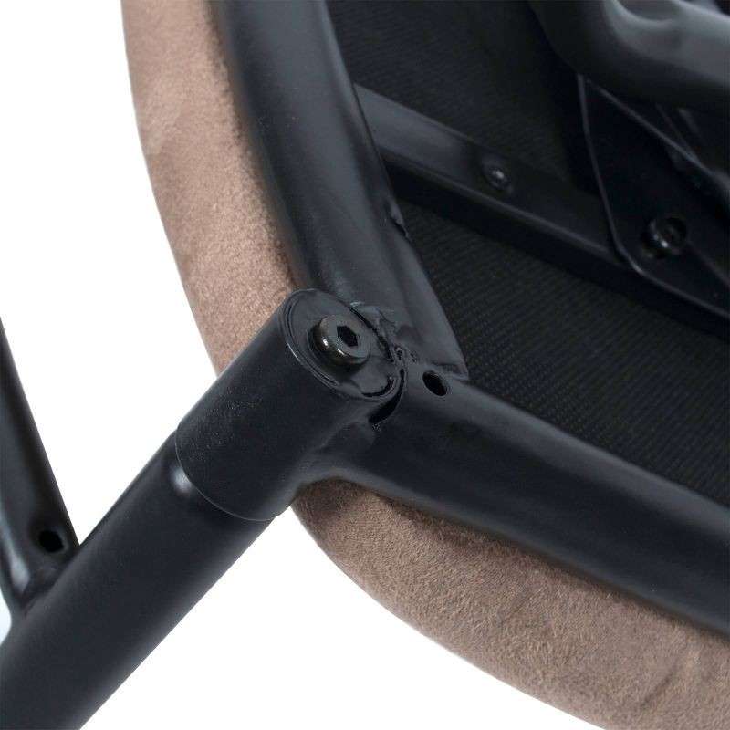 slide 5 of 8, Robinson Adjustable Counter Height Barstool Dark Bronze - Holli Furniture: Swivel Seat, Metal Frame, Footrest, 1 ct