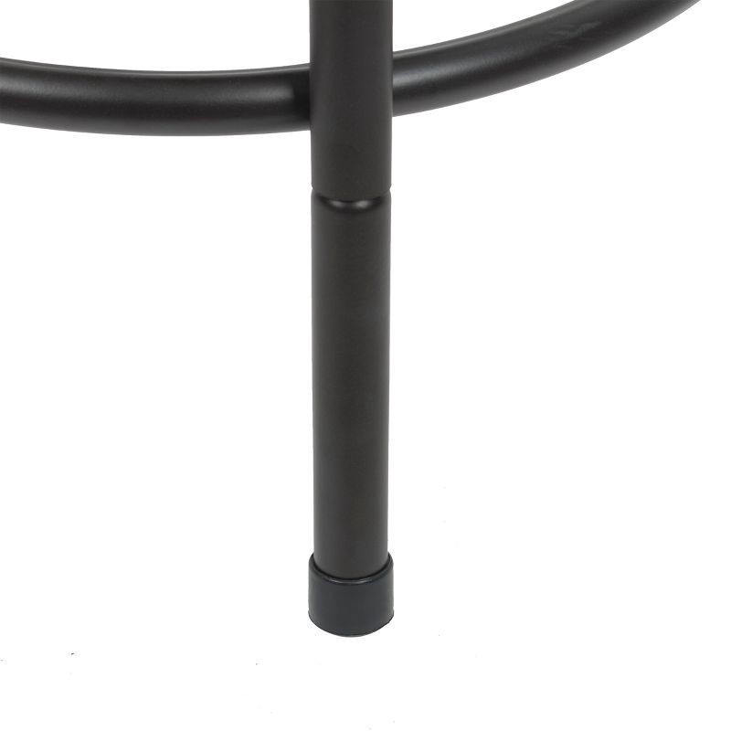 slide 7 of 8, Karson Adjustable Height X Barstool Light Bronze - Holli Furniture: Swivel, Upholstered, Metal Frame, 1 ct