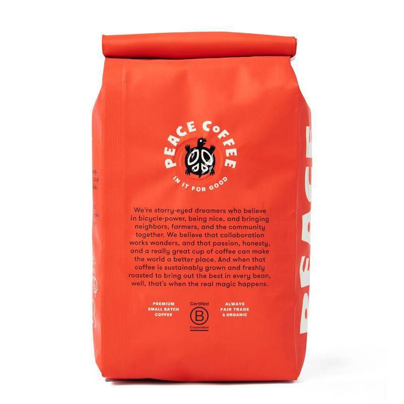 slide 3 of 6, Peace Coffee Dark Roast Tree Hugger Ground Coffee - 12oz, 12 oz
