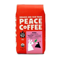 Peace Coffee Peace Peru Medium Roast Ground Coffee - 12oz