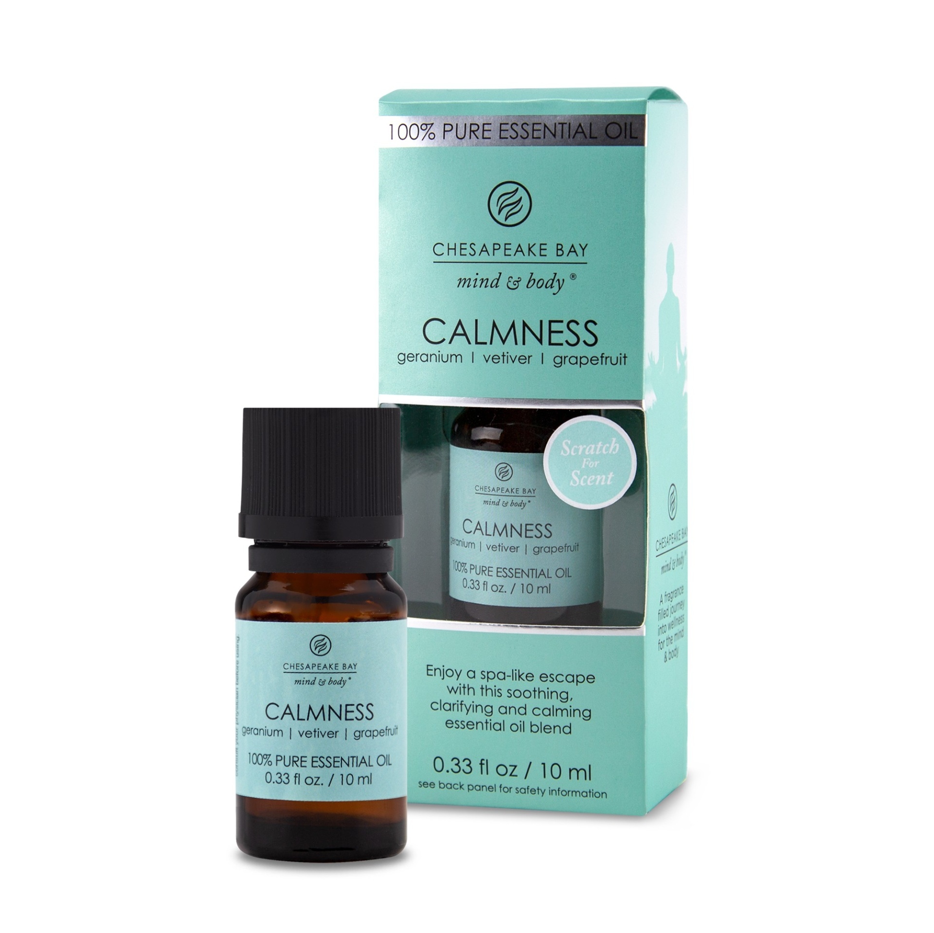 slide 1 of 1, Chesapeake Bay Candle Essential Oil - Calmness Geranium/Vetiver/Grapefruit, 0.33 fl oz