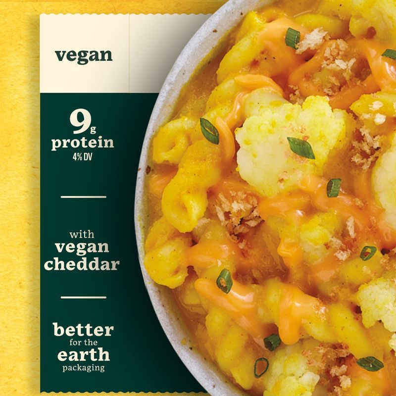 slide 4 of 12, SWEET EARTH NATURAL FOODS Sweet Earth Vegan Frozen Cauliflower Mac - 9oz, 9 oz