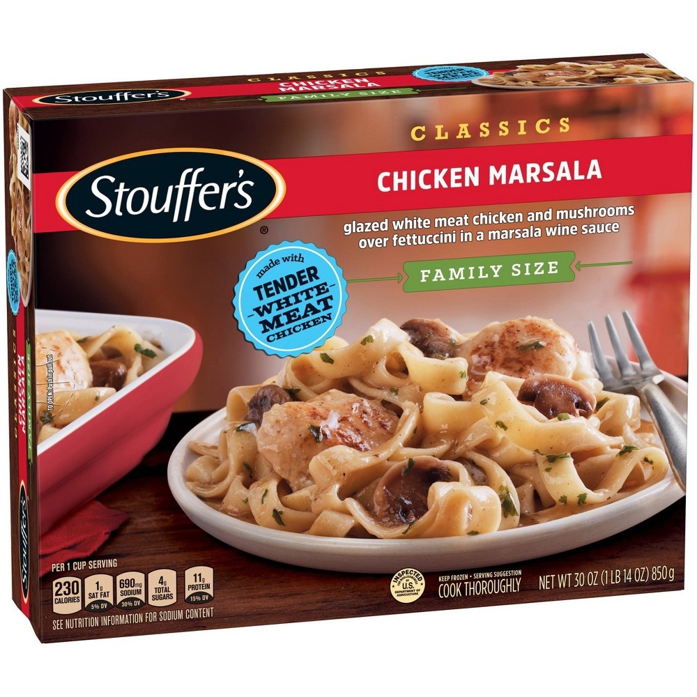 slide 5 of 11, Stouffer's Stouffers Classics Family Size Frozen Chicken Marsala, 30 oz