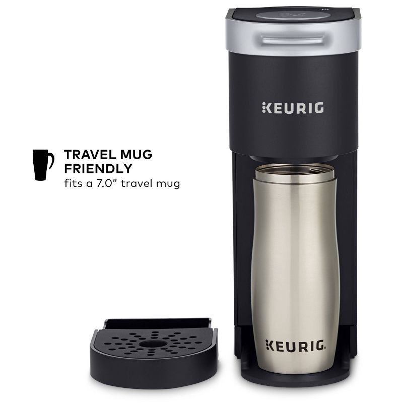 slide 6 of 12, Keurig K-Mini Single-Serve K-Cup Pod Coffee Maker - Black, 1 ct