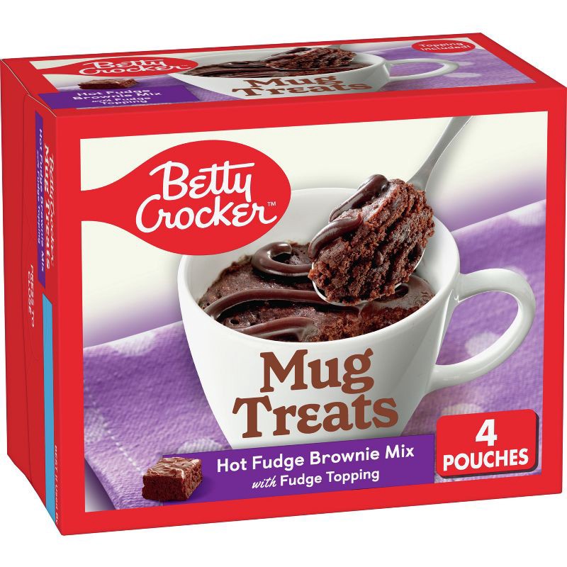 slide 1 of 8, Betty Crocker Mug Treats Hot Fudge Brownie Cake Mix - 13.9oz/4ct, 13.9 oz, 4 ct