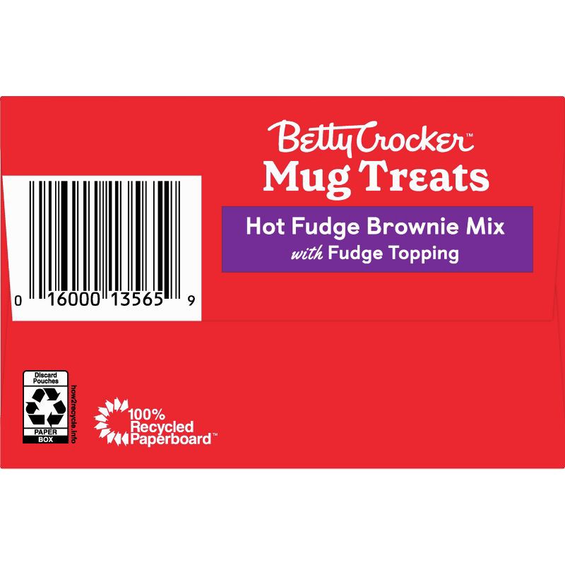 slide 6 of 8, Betty Crocker Mug Treats Hot Fudge Brownie Cake Mix - 13.9oz/4ct, 13.9 oz, 4 ct