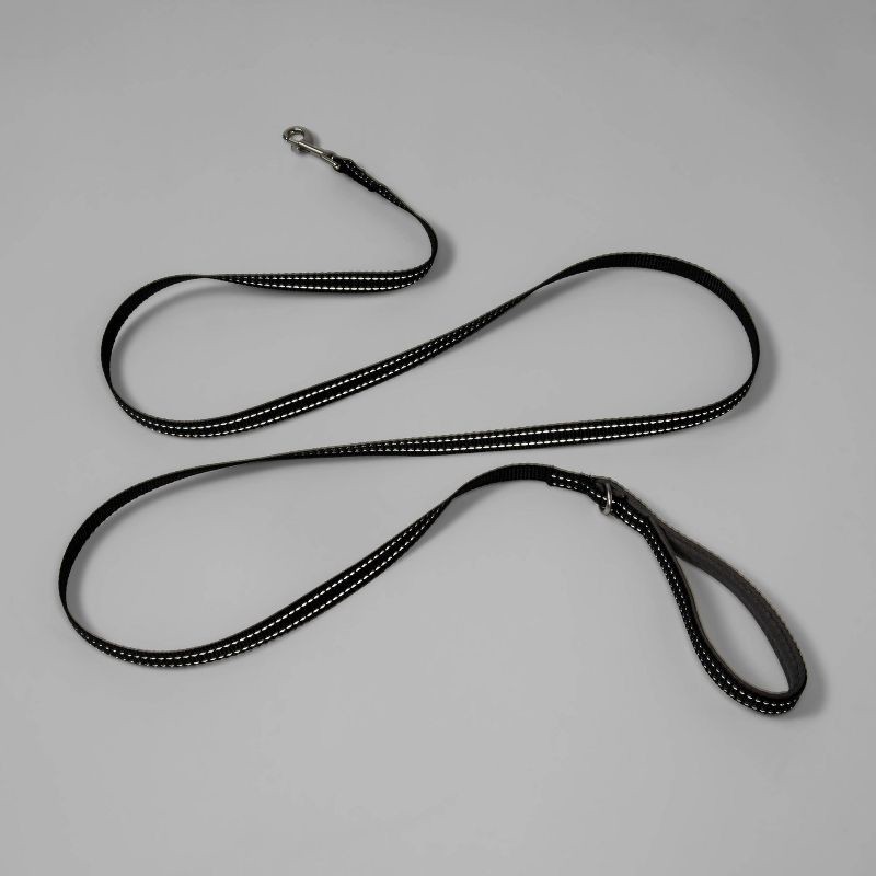 slide 2 of 3, Comfort Reflective Dog Leash - Black - XS/S - Boots & Barkley™, 1 ct