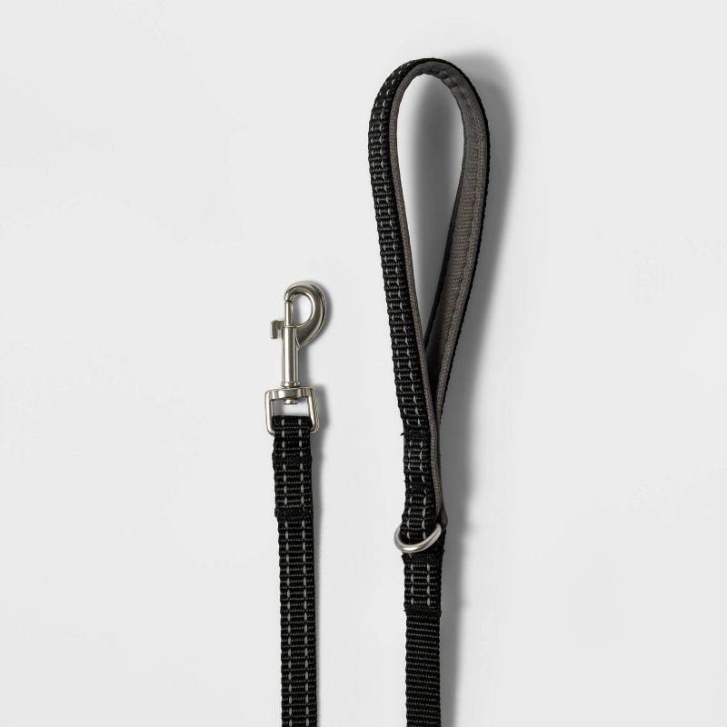 slide 3 of 3, Comfort Reflective Dog Leash - Black - XS/S - Boots & Barkley™, 1 ct
