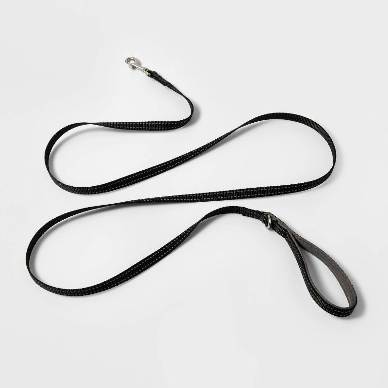 slide 1 of 3, Comfort Reflective Dog Leash - Black - XS/S - Boots & Barkley™, 1 ct