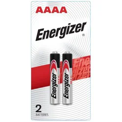 Energizer 2pk AAAA Batteries: Single-Use, 150mAh, 1.5V Output