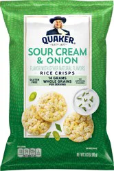 Quaker Rice Crisps, Sour Cream & Onion