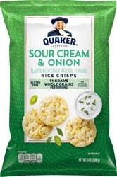 Quaker Rice Crisps, Sour Cream & Onion