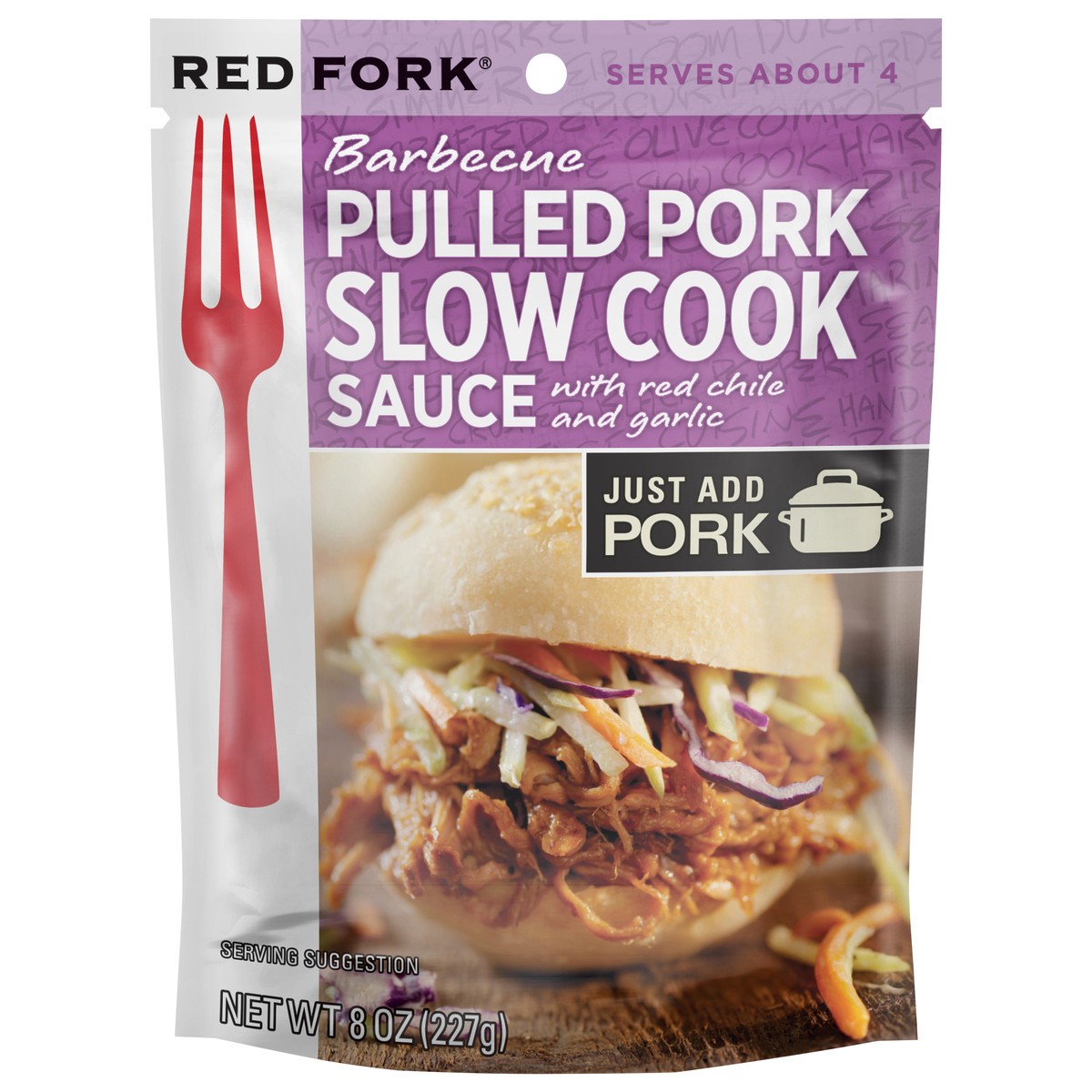 slide 1 of 3, Red Fork Slow Cook Barbecue Pulled Pork 8 oz, 8 oz