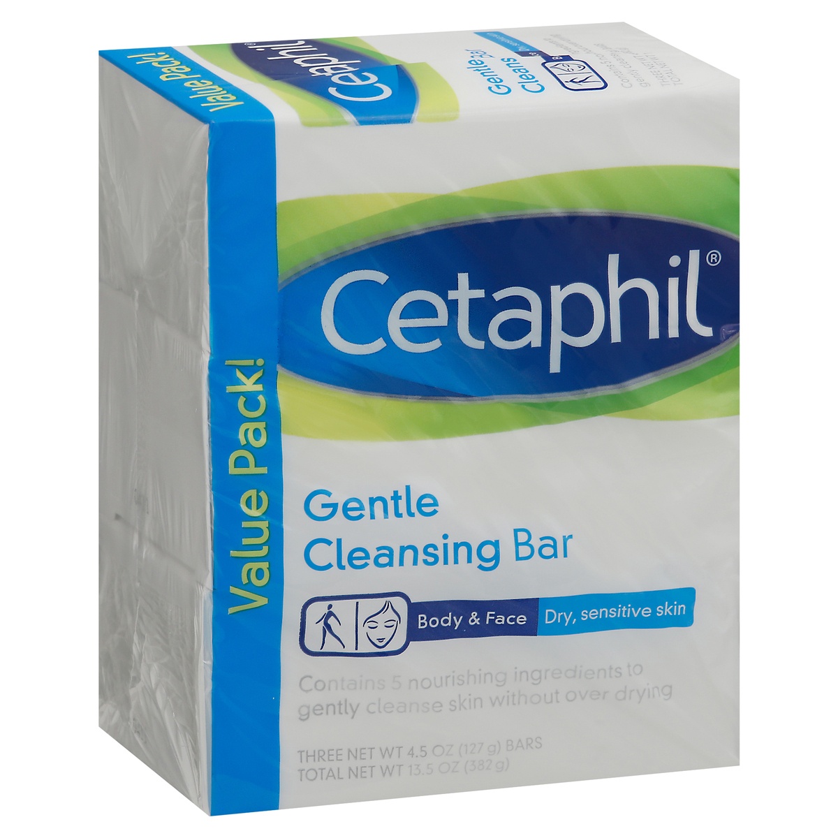 slide 2 of 9, Cetaphil Gentle Cleansing Bars, 13.5 Oz 3 Pack, 