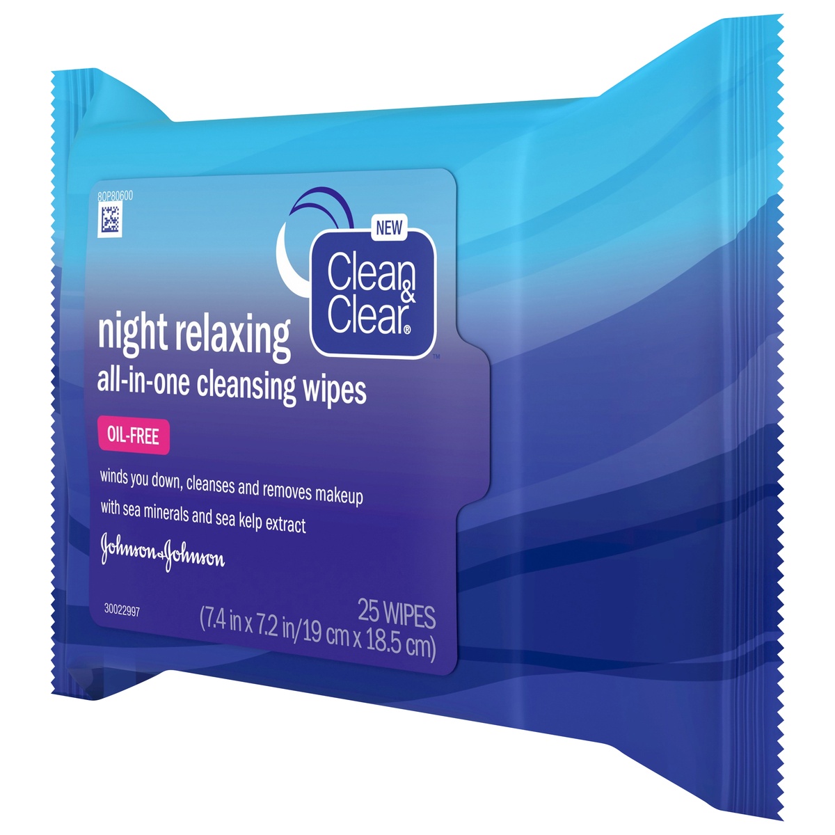 slide 5 of 7, Clean & Clear Night Relaxing All-in-One Cleansing Wipes, 25 Count, 25 ct