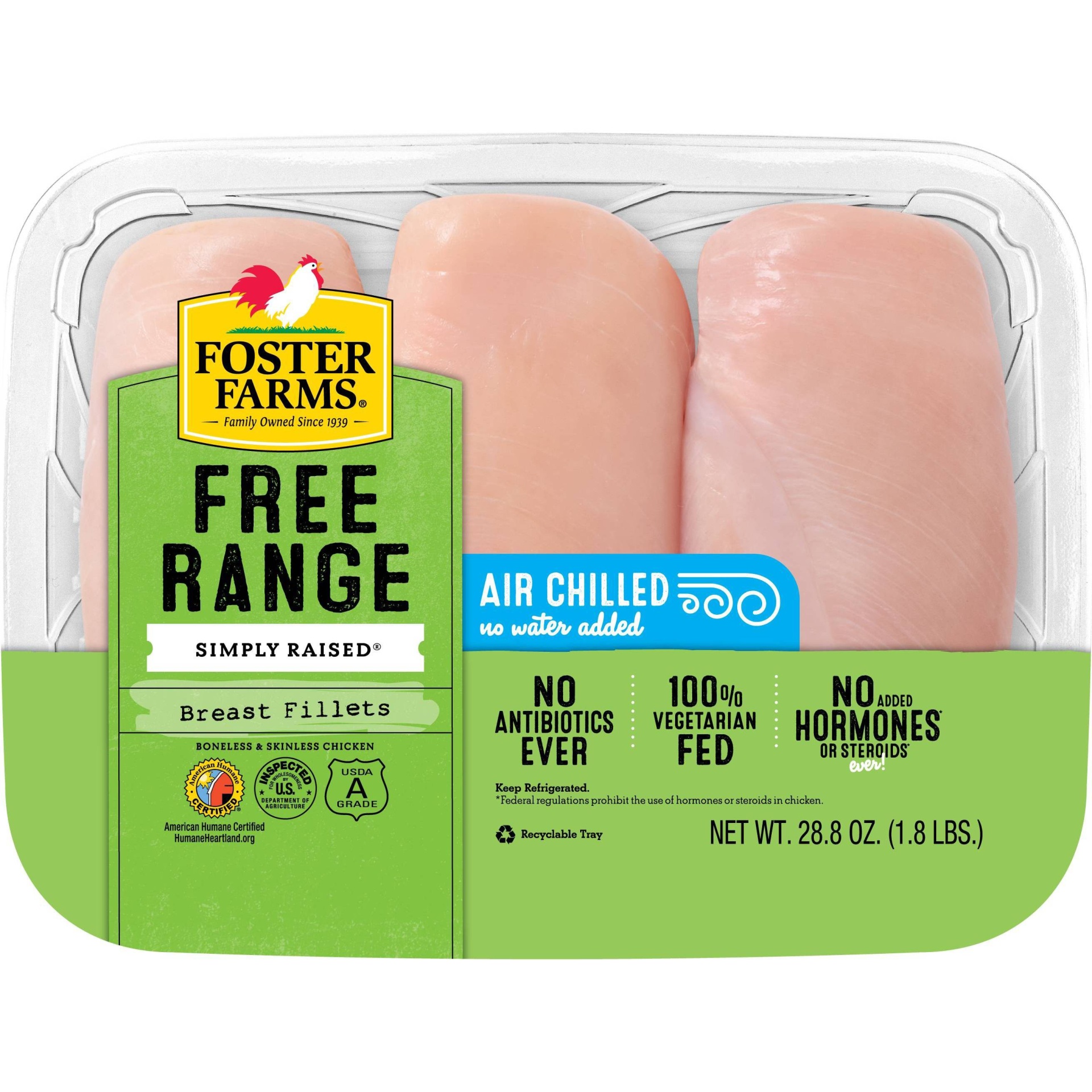 Foster Farms Boneless And Skinless Chicken Breast 1 8 Lb Shipt