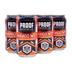 Proof Brewing Co. Proof Mango Wit Belgian Witbier Beer - 6pk/12 fl oz Cans