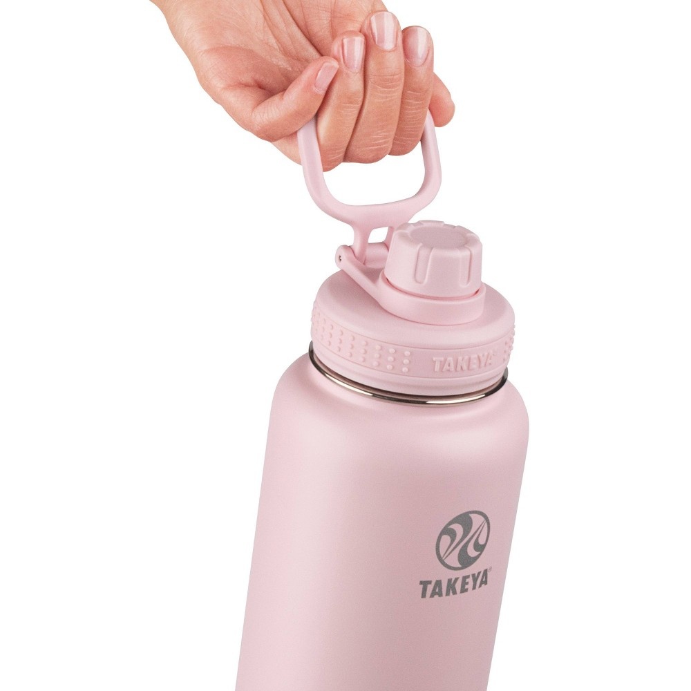 slide 2 of 5, Takeya 32oz Actives Insulated Stainless Steel Water Bottle with Spout Lid - Blush, 1 ct