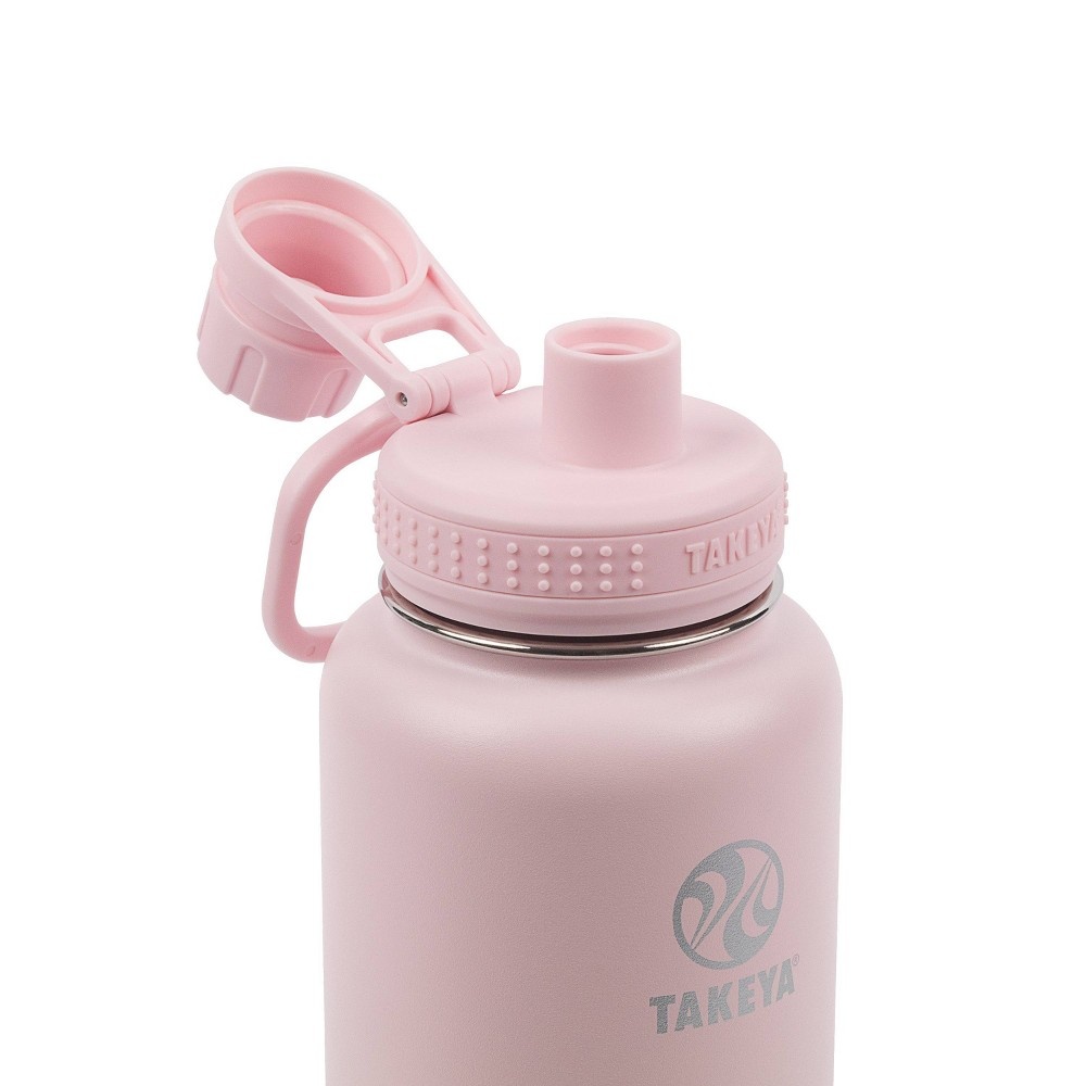 slide 4 of 5, Takeya 32oz Actives Insulated Stainless Steel Water Bottle with Spout Lid - Blush, 1 ct