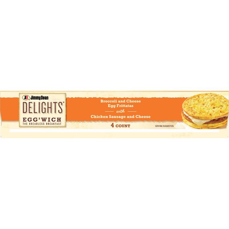 slide 10 of 10, Jimmy Dean Broccoli & Cheese Frozen Frittata Sandwich - 4ct, 4 ct