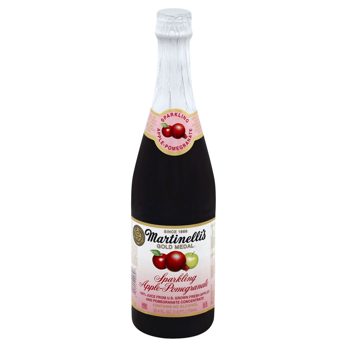 slide 1 of 1, Martinelli's Sparkling Apple Pomegranate Juice, 