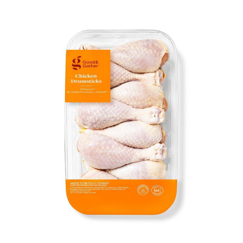 slide 1 of 3, Chicken Drumsticks Value Pack - 2.75-4 lbs - price per lb - Good & Gather™, per lb