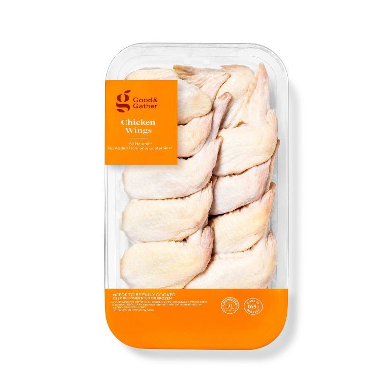 slide 1 of 3, Chicken Wings Value Pack - 3-4 lbs - price per lb - Good & Gather™, per lb