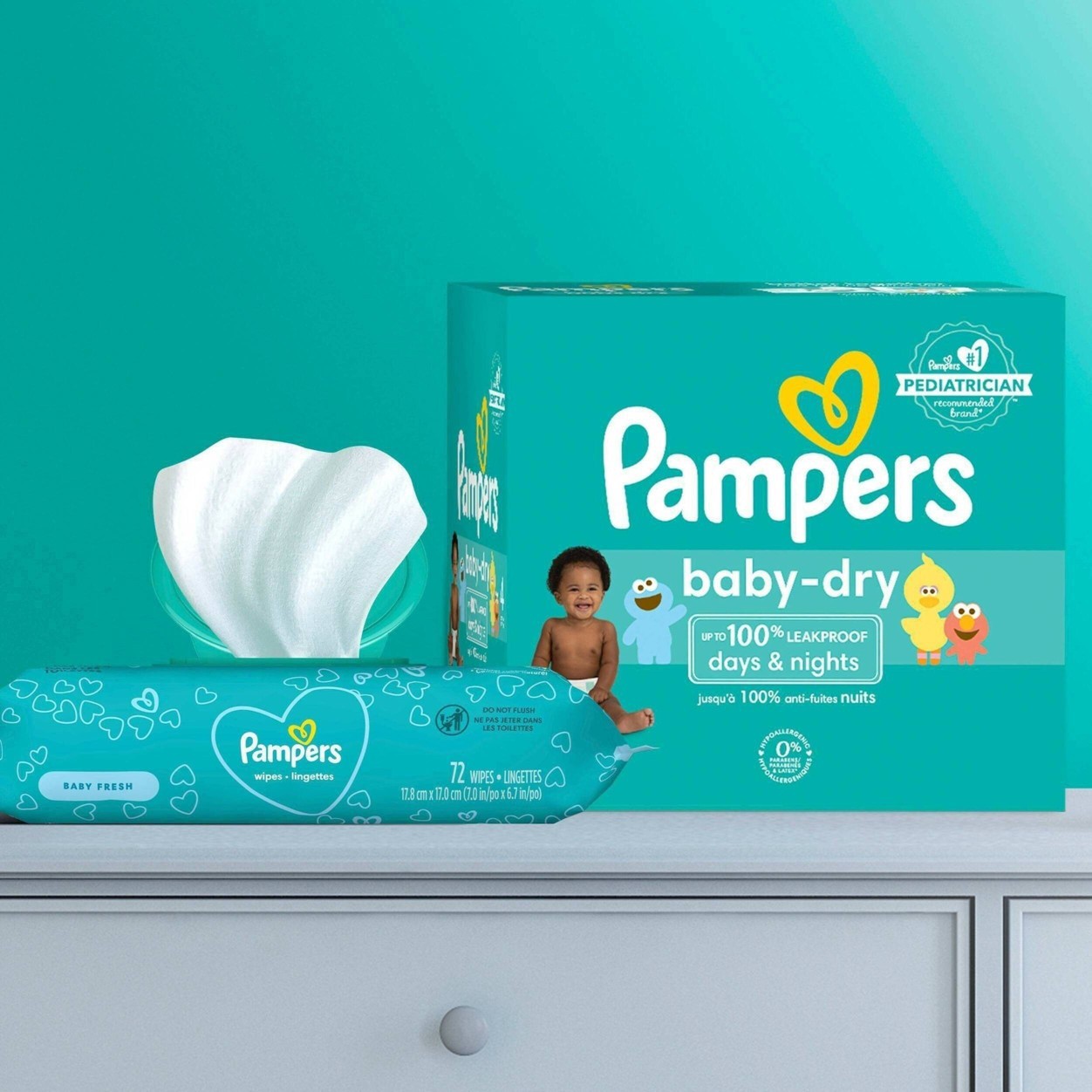 slide 7 of 9, Pampers Baby Dry Diapers Enormous Pack - Size 6 - 112ct, 112 ct