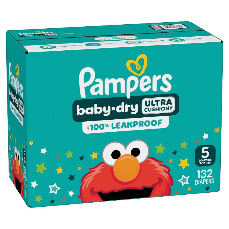 slide 14 of 16, Pampers Baby Dry Diapers Pack - Size 5 - 132ct, 5 x 132 ct