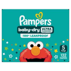 Pampers Baby Dry Diapers Pack - Size 5 - 132ct