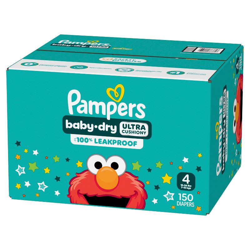 slide 15 of 16, Pampers Baby Dry Diapers Pack - Size 4 - 150ct, 4 x 150 ct